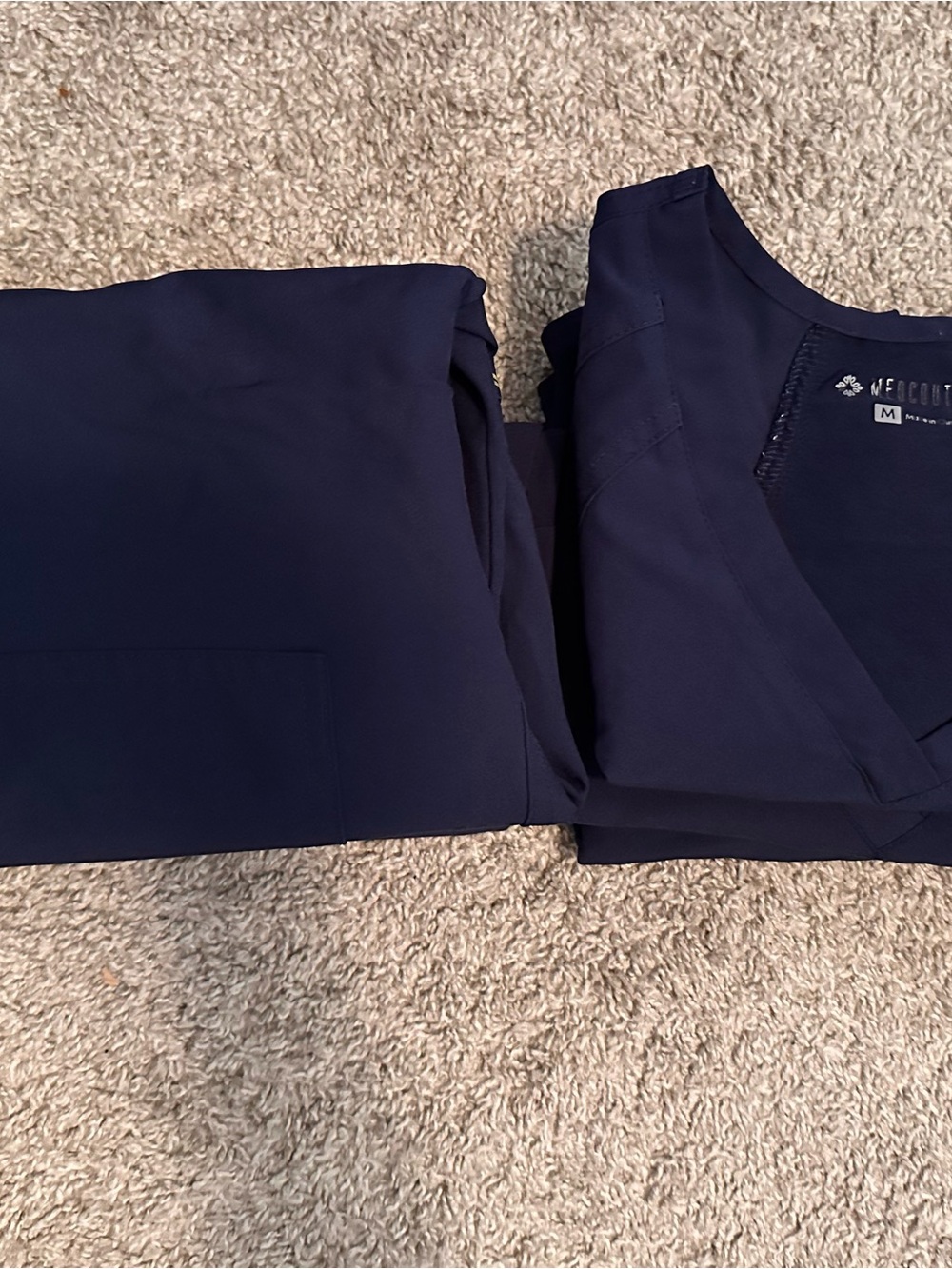 Med Couture Women's Navy Scrub Set *3 pair BUNDLE!*